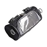 Lenker Aufbewahrungstasche, Motorrad Kopf Aufbewahrungstasche, Wasserdicht Motorrad Aufbewahrungstasche, Motorrad Handyhalter Tasche Tanktasche mit Touchscreen für Fahrzeuge und Mehr