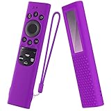 Silikon-Schutzhülle für Samsung BN59-01390A, Silikonhülle für Samsung Smart TV, Solarzellen-Fernbedienung 2022, stoßfeste Fernbedienungshülle, Violett