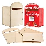 Baker Ross FX846 Briefkasten-Set - 1 Set, Holzbastelsets zum Bemalen und Dekorieren für Kinder, Mittel