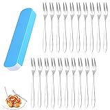 Essgabel Aus Rostfreiem Edelstahl, Cocktailgabeln, Fruchtgabel, Kuchengabeln, Kleine Gabel Dessert Mini, Für Charcuterie, Olive, Gurke, Verkostung Vorspeise