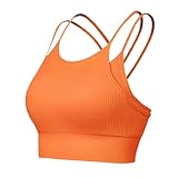 Generisch Dame Push Up BH Komfort Starker Bustier Ohne Bügel BH Klassische Top Für Alltag Yoga Damen V-Ausschnitt Bralette Damen BHS Damen Push-Up Yoga Sports BH Für Yoga Fitness Training