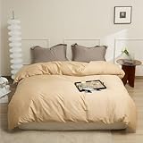 JIANINGHOME Bettwäsche Set 50x75cm/2pcs Bettbezug Set Baumwolle weich & bügelfrei Bettbezüge mit Reißverschluss mit