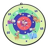 Mikinona Wurfspiel Sticky Board Toy mit Klettscheibe Klettpunkte Langlebiges Montessori Lernspielzeug zur Hand Auge koordination Pädagogisch für Jungen und Mädchen Zuhause und Büro