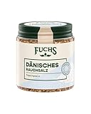 Fuchs Gewürze - Dänisches Rauchsalz | Toppingsalz mit rauchigem Aroma | Verfeinert Fleisch, Fisch und Gemüse vom Grill | Rauchsalz in Premium-Qualität | 125 g im wiederverschließbaren Gewürzglas