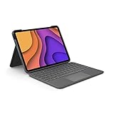 Logitech Folio Touch iPad Hülle Tastatur für iPad Air 4. Gen 5. Gen 2020, 2022, Italienisches QWERTY-Layout - Grau