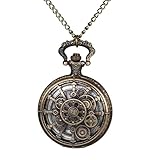 Avaner Taschenuhr mit Kette Herren Damen: Vintage Pulloverkette Uhr mit Arabischen Ziffern Halskette Uhr Analog Quarzuhr Geschenk für Frauen Männer