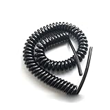 Teleskopdraht-Spiralkabel, 12 Kerne Spiral-Teleskopkabel 24AWG geschirmtes Federteleskop(17awg,Stretch 2 meters)
