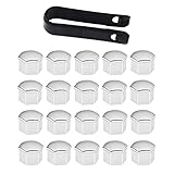 Mutternabdeckungen, Sechskant-Reifen Muttern-Abdeckungen, 20 Stücke Radmutterkappen, Radmutter Kappe Universal, Universal Reifen Mutter, Radbolzen Kappen, Rad Mutter Cap Mit Entfernung Werkzeug, 17mm