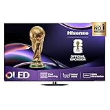 Hisense 55A85Q 139cm (55 Zoll) Fernseher, 4K UHD OLED Smart TV,120Hz, HDMI 2.1, Game Mode Pro, AMD FreeSync Premium, Dolby Vision IQ & Atmos, Bluetooth, Alexa Built-in, Schwarz, [2025]