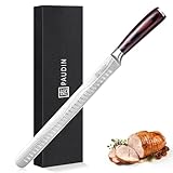 PAUDIN Schinkenmesser Tranchiermesser 30 cm, Küchenmesser für Schinken, Profi Fischmesser aus hochwertigem Edelstahl, Extra Scharfe Lachsmesser mit Ergonomischem Pakkaholz Griff