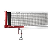 Joola Unisex – Erwachsene Post-Set Club Tischtennisnetz, Rot, 152cm