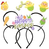IMIKEYA 5-teiliges Oster-Cartoon-Stirnband-Set für Hasen, Küken, Eierschalen-Designs, bunte Party-Haarreifen für Osterfest, Geburtstag, Urlaub, Haarschmuck
