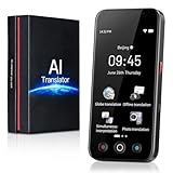 kentfaith AI Sprachübersetzer Gerät, 144 Sprachen Übersetzungsgerät 0,2s Sofortübersetzung, 98% Genauigkeit, mit Offline/Online/Foto/Text Übersetzung, 5' Touchscreen für Reisen, Studium, Business