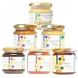 Bio Honig 'Unsere Besonderen' 6 x 250 g direkt vom regionalen Imker Arberlandhonig, Kornblumenhonig, Edelkastanienhonig, Buchweizenhonig, Heidehonig, Tannenhonig Geschenkset Probierset