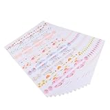 Homoyoyo 12 Blatt Teiliges Wasserdichte Selbstklebende Flaschenetiketten für Ätherische Öle DIY Kosmetische Aufkleber zur Einfachen Organisation und Unterscheidung von Ölflaschen und