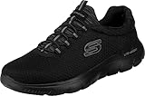 Skechers Damen Summits Sneaker, Black Mesh Trim, 41 EU