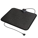 Mi-Heat Infrarot Heizmatte 40x50cm Fußschalter Thermostat 4 Heizstufen bis 45°C Temperatur fester 3 Stunden Timer rutschfeste Rückseite elektrischer PVC Heizteppich leicht zu reinigen