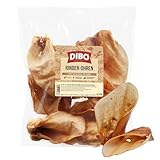 DIBO Rinderohren, 10er-Beutel, der kleine Naturkau-Snack oder Leckerli für Zwischendurch, Hundefutter, Qualitätskauartikel ohne Chemie
