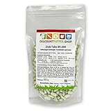 discountfutter.shop - Zink Tabs 60.000 | hoch dosiert Pferde | 600 Stück I mit organischem Zink | frei von Getreide und Zuckerzusatz | 1 Tab = 50 mg Zink