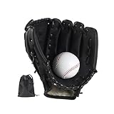 GisWell Baseball Handschuhe - Softball Handschuhe mit Einem Ball,baseballhandschuh Erwachsenen Baseball Training Verdickte Baseballhandschuhe, PU-Leder, Dauerhaft für Kinder, Jugendliche, Erwachsene