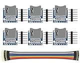 WWZMDiB Mini-SD-/TF-Kartenmodul, unterstützt Micro-SD-Karte, Micro-SDHC-Karte für Arduino UNO R3 Mega 2560, 6 Stück