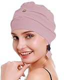 osvyo Baumwoll Chemo Kopfbedeckung für Damen mit Krebs und Haarausfall, Mütze aus Baumwolle, Leichte Kopfbedeckung, Versiegelte Verpackung