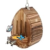 Schmetterlingshaus aus Holz, natürlicher Lebensraum mit Futterstation für Schmetterlinge, 13,5 x 19,5 x 9 cm, Haus der Schmetterlinge der Wildwelt, Hängezimmer für Bienen, Marienkäfer