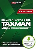 TAXMAN 2022 (für Steuerjahr 2021)| Download |Steuererklärungs-Software für Vermieter Vermieter