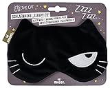 moses Ed, the Cat Schlafmaske Sleepy Ed – Kuschelweiche Schlafmaske aus Jersey, Mit breitem und elastischem Band