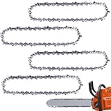 4 Stück Sägekette 40 cm 3/8'' 1,3mm 56 TG, Kettensäge Kette Kompatibel für Kettensäge Stihl, Dolmar, Husqvarna, Einhell, Bosch, Makita usw, Passend Schwert Schnittlänge von 40cm, Kettensägenketten