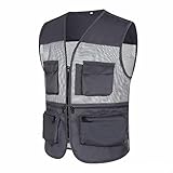 Arbeitsweste Herren Sommer Dünn: Weste Herren Outdoor 3Xl Outdoorweste Camping Und Fotografie Jagdweste Praktischen Fotografieweste Mit Viele Tasche Anglerweste Funktionale Sportweste Atmungsaktive