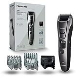Panasonic ER-GB80-H503 Bart-, Haar- & Körperschneider für Männer, tragbarer kabelloser, wasserdichter Trimmer, 39 Längen, 3 Aufsätze, Präzisions-Trimmer, kabellos & kabelgebunden, Dunkelsilber