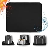 Khongoo Hitzebeständige Unterlage 30 x 45cm-1mm, Hitzeschutzmatte für Luftfritteuse, Feuerfeste Unterlage für Küchenarbeitsplatten, Öl- und Wasserabweisend Sowie leicht zu reinigen, Schwarz,1Stück