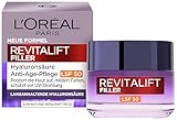 L'Oréal Paris Anti Age Tagespflege LSF 50 für Frauen: hydratisiert die Haut und bekämpft Hautalterung mit 3 Arten von Hyaluronsäure und LSF 50+, Revitalift Filler, 1x 50ml