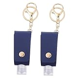 Gatuida 2Sätze Reiseflasche Schlüsselanhänger Leere Flasche mit Abdeckung für Lotion und Mehr Teiliges