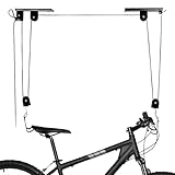 QWORK® Fahrradlift, Fahrrad Deckenlift 60 kg Traglast, Fahrradlift mit Flaschenzug