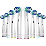 REDTRON Ersatzbürstenköpfe für Oral B, 8 Pack elektrische Zahnbürstenköpfe für Oral B Braun, Classic Precision Clean Bürstenköpfe Fit Professional Care, Vitality Pro Smart Genius Series und mehr...