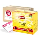 Pere's Candy® Bundle für 100 g Lipton Yellow Label Granulierter Schwarzer Tee + Pere's Candy Notepad DIN A7-25 Blatt