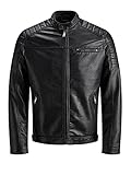 JACK & JONES Male Lederjacke Faux XLBlack 2