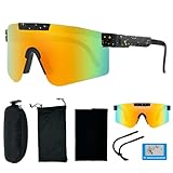 DADAPANGHU Schnelle Brille Rave Polarisierte Sonnenbrille Herren Fahrradbrille Damen Fahrrad Brillen Herren Sportbrille, UV400 Schutzbrille für Outdooraktivitäten Wie Radfahren Ski Fischen Laufen