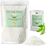 UNOTENA Sojawachs Flocken für Kerzen, Wachs Kerzenwachs 226G/9KG/18KG, Kerzenwachs zum Gießen, 100% Natürliches Öko Sojawachs für Kerzen[ 226G ]