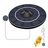 Generisch Solar-Luftpumpen-Kit,Aquarium Oxygenator Außenpool Teich Luftsauerstoffpumpe | Belüfter mit Aquarium-Sauerstoffplatten und Luftsprudelstein, Teich