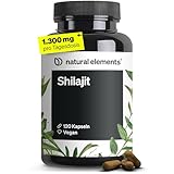 natural elements Mumijo Shilajit Kapseln – hochdosiert 1300mg pro Tagesdosis – 120 Kapseln Shilajit Original aus dem Himalaya – vegan, ohne unnötige Zusätze – in Deutschland produziert & laborgeprüft