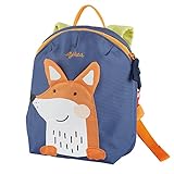 SIGIKID 25225 Mini Rucksack Fuchs Kinderrucksack für Krippe, Kita, Ausflüge empfohlen für Mädchen und Jungen ab 2 Jahren, Blau/Orange 29 cm