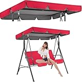 Generisch Schaukel Überdachung Dachbezug Grün Oxford Tuch Ersatzdach Wasserdicht Universal Dach UV Schutz Sonnendach Für Gartenschaukel Schaukel Dach Ersatz Bezug,E,164cm*114cm*15cm