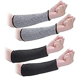 Unterarmschutz Armsleeve Level 5 Schnittschutz Ärmel Gestrickter Unterarm Bandage Armstulpen für Männer und Frauen Gartenarbeit Kochen Schweißen Schnitzarbeiten