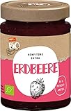 tegut... Bio zum kleinen Preis Erdbeer Konfitüre extra, 1 x 330 g