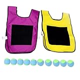 Gatuida 1Satz Klebrige Ballweste für Westen und Gelb Weiche Schwammbälle Gruppenspielzeug für Heimschule Fördert Motorische und Soziale Fähigkeiten