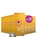 AFRO COFFEE Mild & Aromatic Bio I Angebot 10+2 I 120 Premium Kaffee Kapseln Fairtrade I Arabica & Robusta I in kompatiblen Kaffeekapseln* I blumiger Kaffee aus Ostafrika I mittel geröstet & säurearm