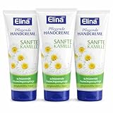 Elinamed Pflegende Handcreme Sanfte Kamille, 3x75 ml